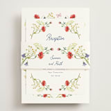 "Wildflower Romance" - Reception Cards in Ivory by frau brandt - Assembled with Belly Band
