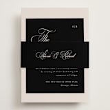 "Sibonie" - Reception Cards in Ivory by Melanie Kosuge - Assembled with Belly Band
