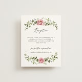 "Ornate" - Reception Cards in Peony by Sarah Knight - Front