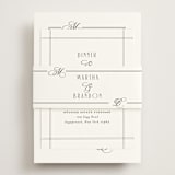 "Black Tie Elegance" - Reception Cards in Tuxedo by Nicoletta Savod - Assembled with Belly Band