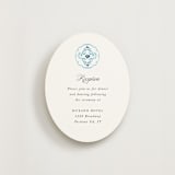 "Almafi" - Reception Cards in Cerulean by Itsy Belle Studio - Front