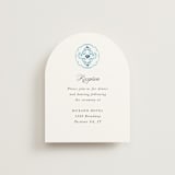 "Almafi" - Reception Cards in Cerulean by Itsy Belle Studio - Front