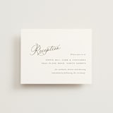 "Whimsy" - Reception Cards in Latte by Cara Scott - Front