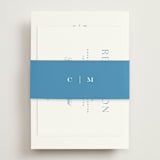 "Gwenyth" - Reception Cards in Neptune by Kristie Kern - Assembled with Belly Band