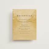 "Silhouette" - Reception Cards in Sunrise by Lindsay Megahed - Front