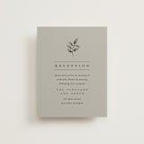 "White Oak" - Reception Cards in Dove by Amy Kross - Front