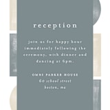 "Abstract Shapes" - Reception Cards in Vineyard by Paden Gillette - Detail