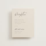"Modernline" - Reception Cards in Cotton by April Astudillo - Front