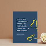 "Ophelia" - Reception Cards in Golden by Mere Paper - Front