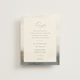 "Lakefront" - Reception Cards in Natural by Robert and Stella - Front