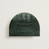 "The Forest" - Reception Cards in Jade by Elly - Front