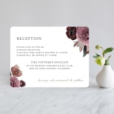 "floral corner" - Reception Cards in Marsala by Cass Loh - Front