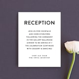 "Painted Chevrons" - Reception Cards in Lemon Drop by Hooray Creative - Front