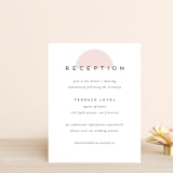 "Elementary" - Reception Cards in Dusty Rose by Katy Shen - Front