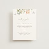 "Garden View" - Reception Cards in Peach by Everett Paper Goods - Front