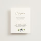 "Wildflower Trellis" - Reception Cards in Iris by Everett Paper Goods - Front