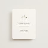"Gentle Whisper" - Reception Cards in Cotton by Jennifer Postorino - Front