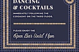 "Mosaic" - Reception Cards in Navy by GeekInk Design - Detail