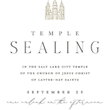 "City Center" - Reception Cards in Cotton by Erin L. Wilson - Detail