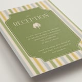 "The Gallery" - Reception Cards in Summer Citrus by Vera Lim - Detail