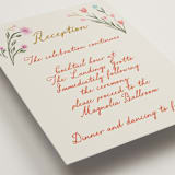 "Chantilly" - Reception Cards in Sunset by Maja Cunningham - Detail