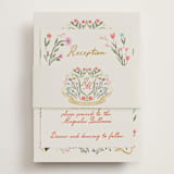 "Chantilly" - Reception Cards in Sunset by Maja Cunningham - Assembled with Belly Band