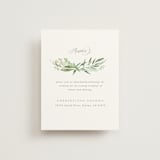 "I do" - Reception Cards in Fern by Creo Study - Front