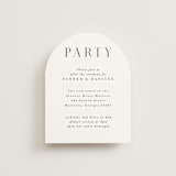 "Everly" - Reception Cards in Snow by Hooray Creative - Front