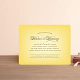"Big City - Los Angeles" - Reception Cards in Lemondrop by Hooray Creative - Front