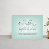 "Big City - Chicago" - Reception Cards in Mint Green by Hooray Creative - Front