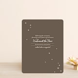 "Fireflies" - Reception Cards in Zuni Brown by Paige Rothhaar - Front