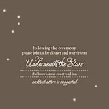 "Fireflies" - Reception Cards in Zuni Brown by Paige Rothhaar - Detail