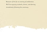 "Collage" - Reception Cards in Golden Rod by Ann Gardner - Detail