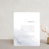 "Blueridge" - Reception Cards in Ocean by Leah Bisch - Front