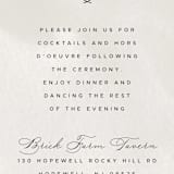 "Elegant Crest" - Reception Cards in Stone by Ariel Rutland - Detail