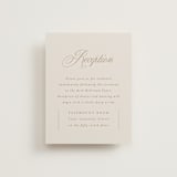 "Emblem" - Reception Cards in Champagne by Everett Paper Goods - Front