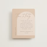 "Sunset Beach" - Reception Cards in Sand by Owl and Toad - Front