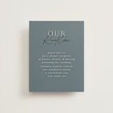 "Modern Traditionalist" - Reception Cards in Butterscotch by Morgan Kendall - Front
