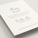"Sweethearts" - Reception Cards in Periwinkle by Design Lotus - Detail