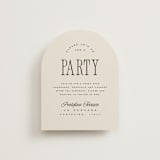 "Riviera" - Reception Cards in Linen by Kelly Schmidt - Front