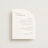 "graceful" - Reception Cards in Onyx by Jennifer Postorino - Front