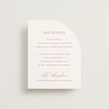 "Everlasting" - Reception Cards in Carnation by Jennifer Postorino - Front