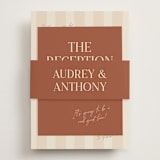 "Ambrosial" - Reception Cards in Butter by Pixel and Hank - Assembled with Belly Band