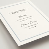 "Dotted Classic" - Reception Cards in Hydrangea by Carolyn MacLaren - Detail