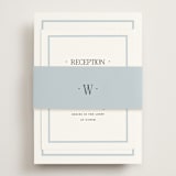 "Dotted Classic" - Reception Cards in Hydrangea by Carolyn MacLaren - Assembled with Belly Band