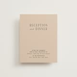 "Fero" - Reception Cards in Blush by Pati Cascino - Front