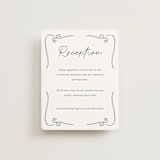 "Santorini" - Reception Cards in Cerulean by Zani van Zyl - Front