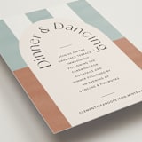 "Trois" - Reception Cards in Almond by Blustery August - Detail