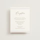 "Vintage Whimsy" - Reception Cards in Peony by Corinne Malesic - Front