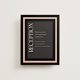 "Elance" - Reception Cards in Onyx by Eric Clegg - Front